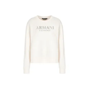 ARMANI EXCHANGEAE SS25 Sweatshirt Women's Ecru