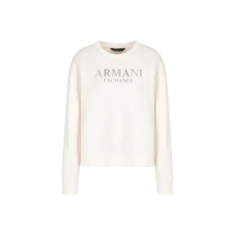 ARMANI EXCHANGEAE SS25 Sweatshirt Women's Ecru-0