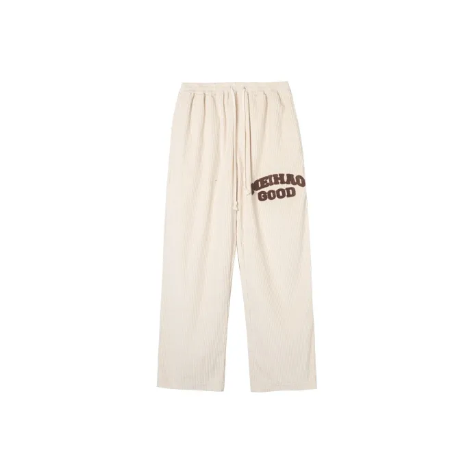 MeiHaoStore Cargo Pants Casual Pants Women's Ecru-0