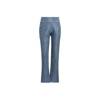 Adidas Ultimate365 Printed Flare Trousers Casual Pants Women's Blue