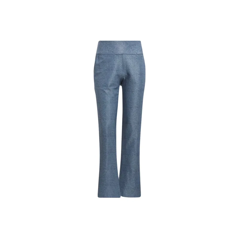 Adidas Ultimate365 Printed Flare Trousers Casual Pants Women's Blue-0