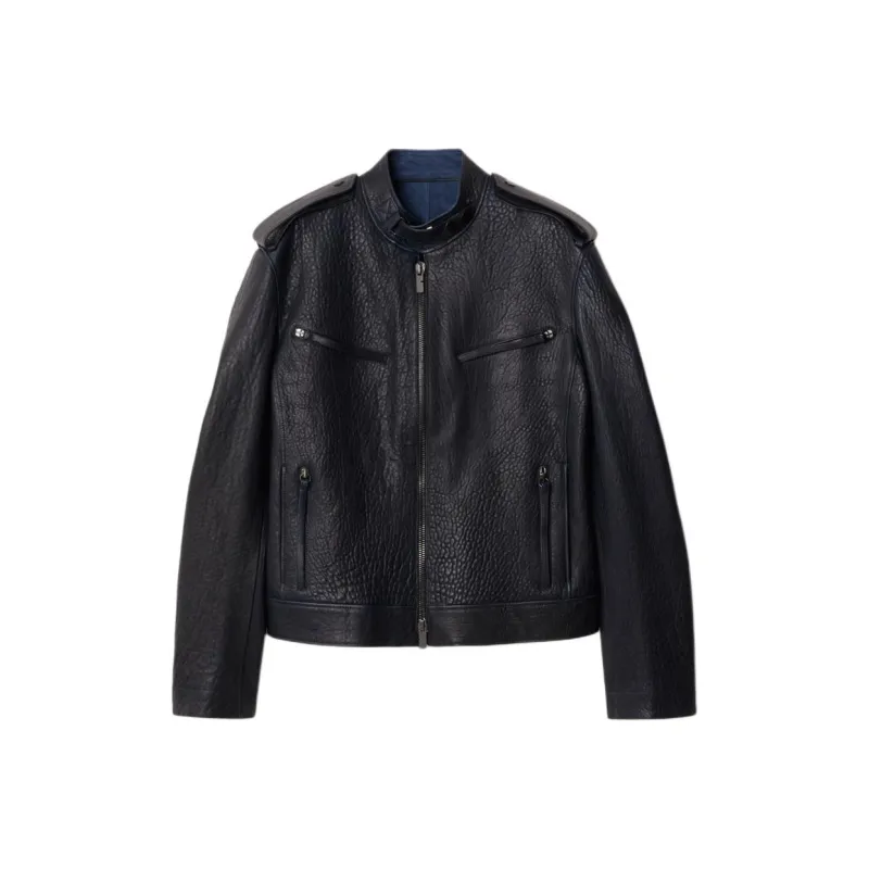 Burberry Zip-up Leather Jacket-0
