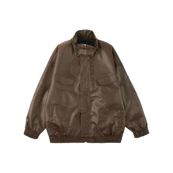 ICH MODE Leather Jackets Unisex