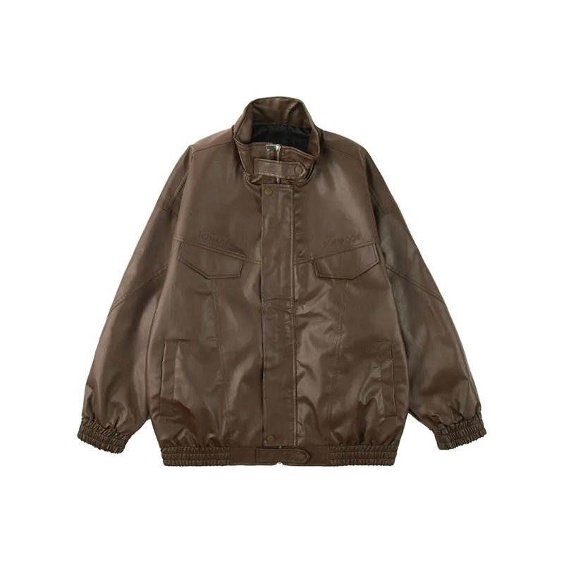 ICH MODE Leather Jackets Unisex-0