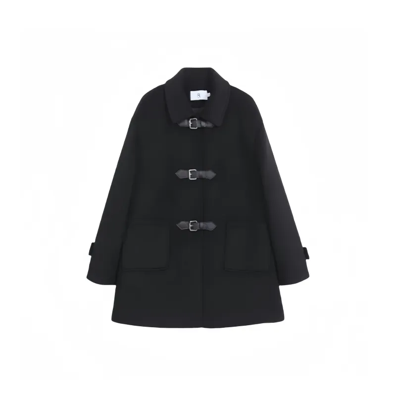 Mu Qingqing Coats Women's Black-0