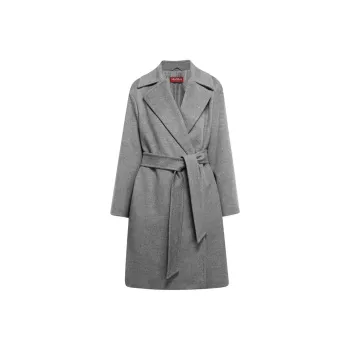 MaxMara Studio Pazzo Belted Long Sleeved Coat