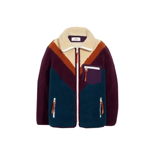 COACH Velvet feel Coat Women's Multicolor