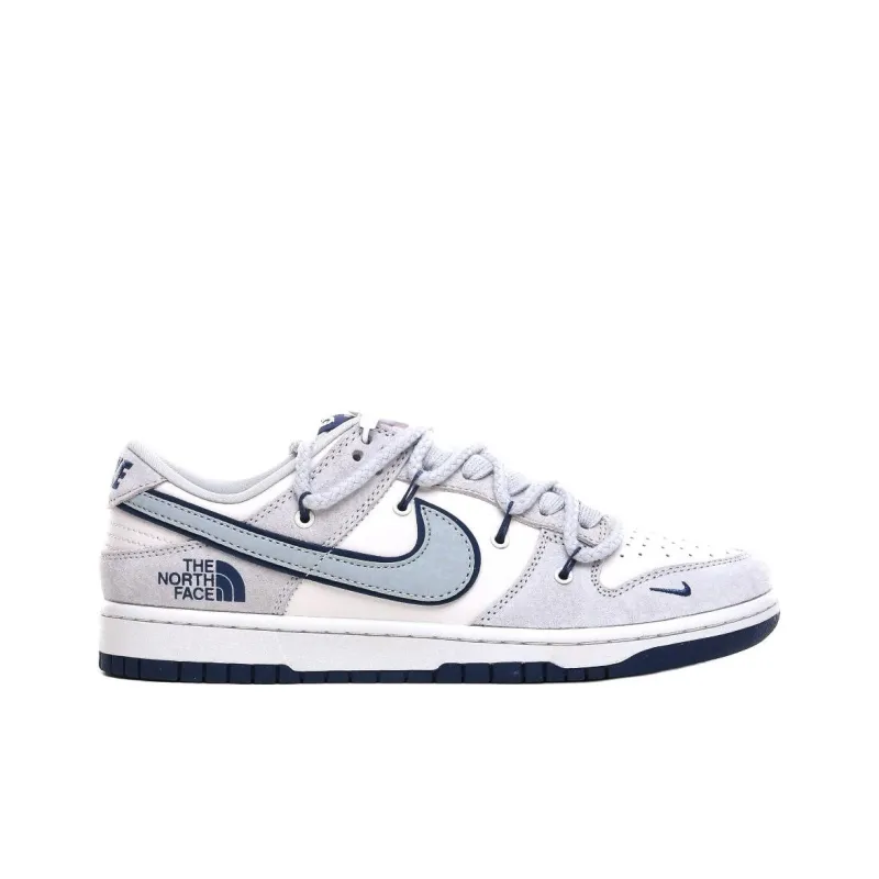 THE NORTH FACE x Nike Dunk SB Anti Slip Wear Resistant Low Top Skateboard Shoes Unisex Gray Blue-1