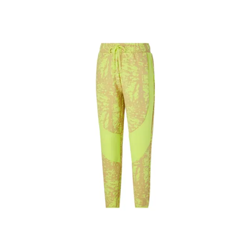 PUMA Basketball Pants Casual Pants Women's Yellow-0