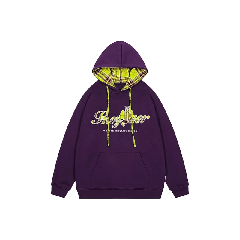 PAZZO Appliqué Patchwork Hoodie Unisex-0