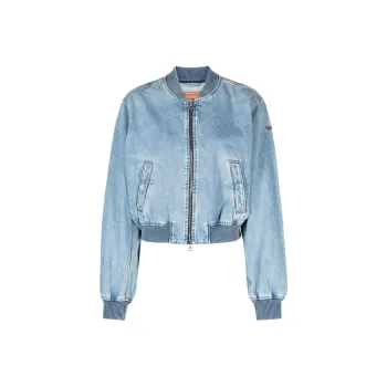 DIESEL De Kiddo Denim Bomber Jacket