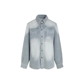 LIUREGALI Denim Jacket Women's Light Blue