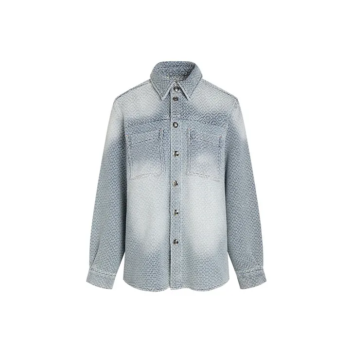 LIUREGALI Denim Jacket Women's Light Blue-0