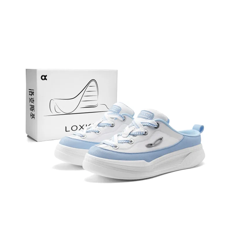 LOXKI Alpha Round Shoes Ease Low Top Canvas Shoes Unisex-7