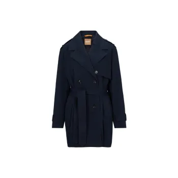 HUGO BOSS Trench Coat Women's Dark Blue