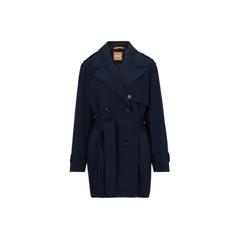 HUGO BOSS Trench Coat Women's Dark Blue-0