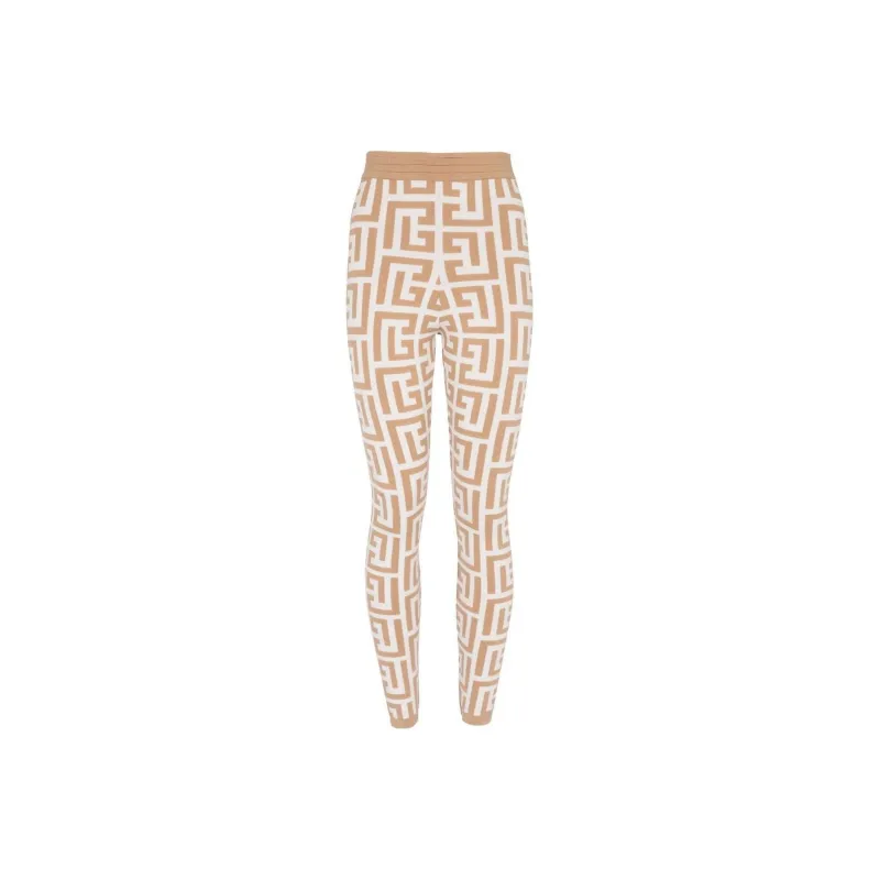 BALMAIN Leggings Women's Light Brown-0