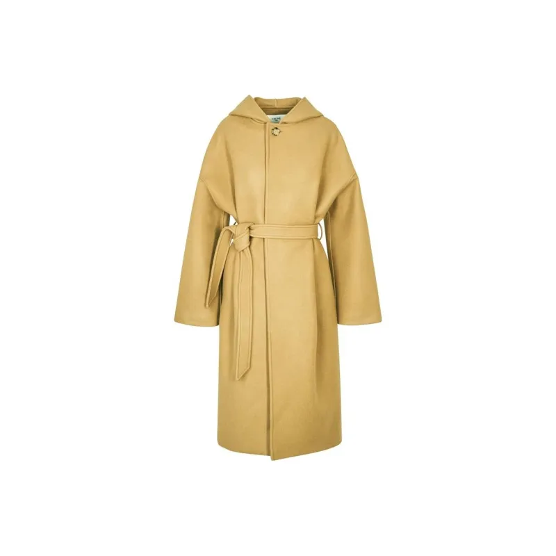 CELINE Velvet Jackets Women's Camel-0