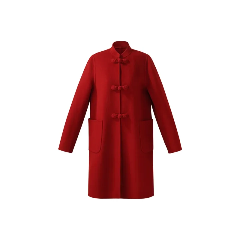 GOELIA Coats Women's Pepper Red-1