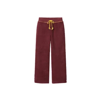 UNIQLO x JW Anderson Straight Moderate Casual Pants Women's Dark Red