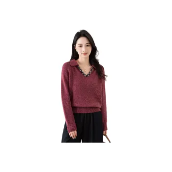 X MOOM Knitwear Women's Raspberry Red