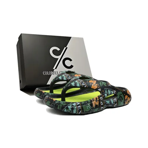 Colorful Creations EVA Quiet Odor Resistant Abrasion Resistant Slip Resistant Flip Flops Unisex Box