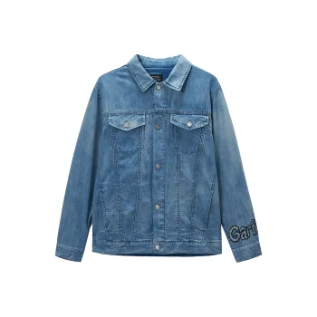 FUN X Garfield Denim Jacket Women's Denim Blue