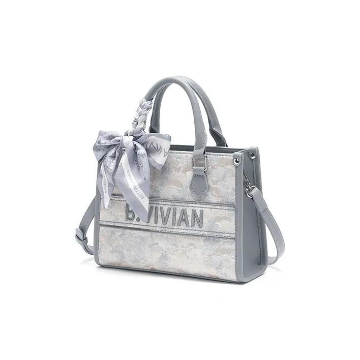 BETTINA VIVIAN PU One Shoulder Handbag Regular Women's Star Moon Gray-1