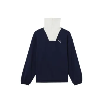 PUMA COLLECTIVE SS25 FEMME HALF ZIP CREW Sweatshirt Women's Marine Blue