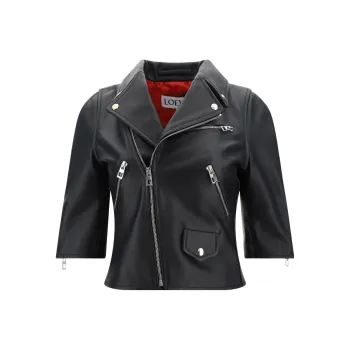 LOEWE Short Biker Jacket 'Black'
