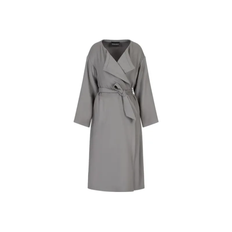 EMPORIO ARMANI Velvet Jackets Women's Gray-0