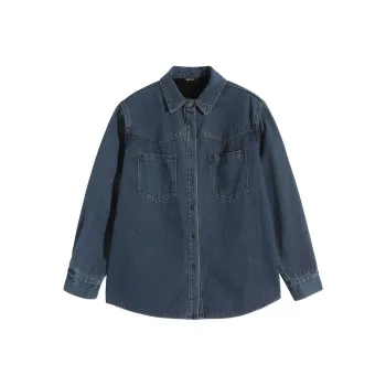 MKBY Denim Jacket Top Women's Blue
