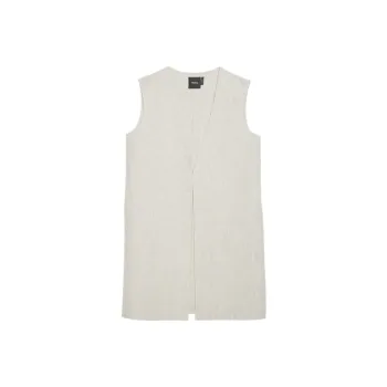 THEORY Vests Women's Gray White Mixed Color