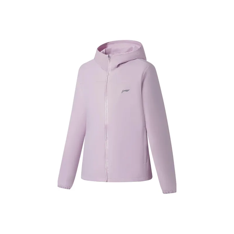 LINING Running Collection Trench Coats Women's Lotus Root Powders Purple-0