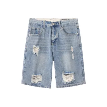 SANTASTIC Denim Shorts Men Light Blue
