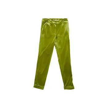 D. MARTINA QUEEN Casual Pants Women's Yellow Green