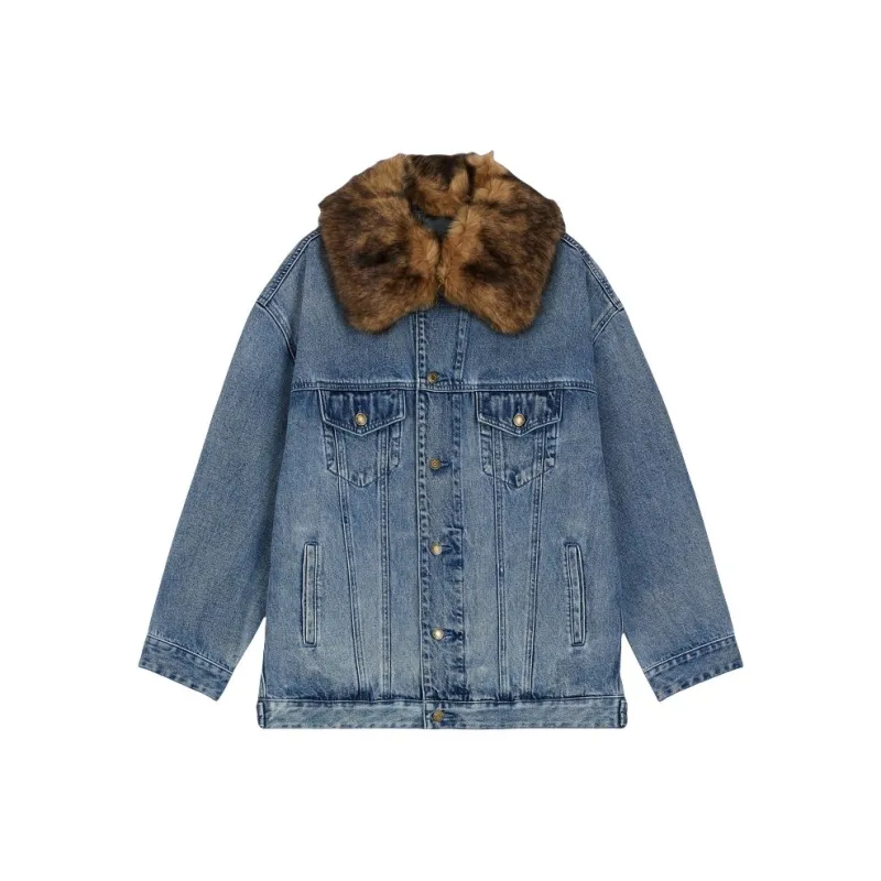 MICHAEL KORS FW24 Denim Jacket Women's Denim Blue-0