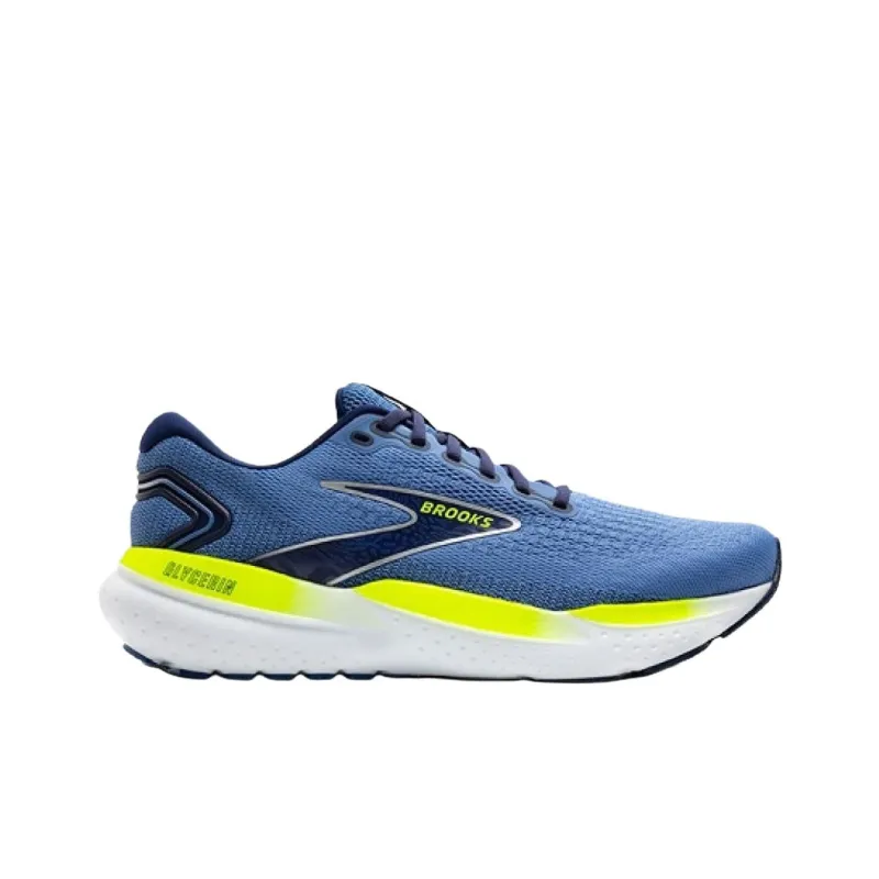 Brooks Glycerin 21 Cushioning Support Abrasion Resistant Low Top Running Shoes Men's Blue-1
