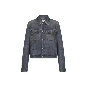 DIOR Denim Jackets Women's Blue