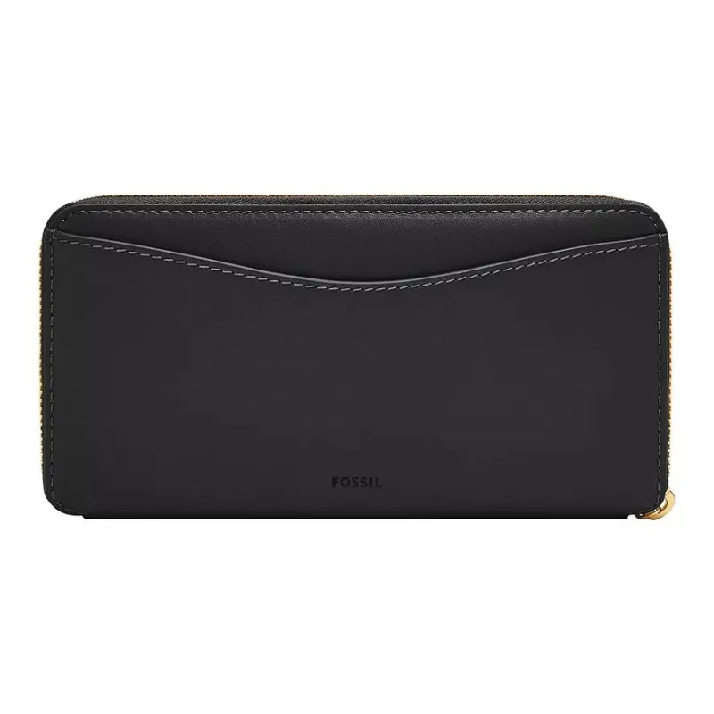 FOSSIL Leather Wallet Women's Black-1