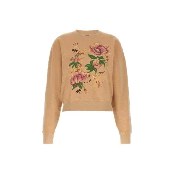 KENZO Peonies Floral Printed Crewneck Sweatshirt
