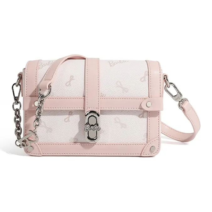 Barbie PU Shoulder Bag Women's Pink-2