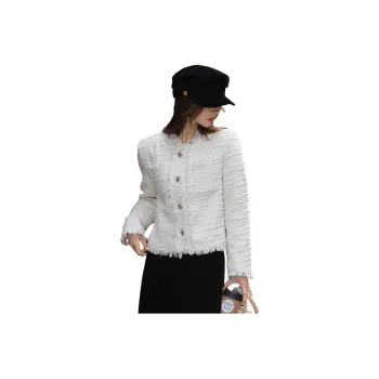 Emodues Cropped Coats Women's Apricot