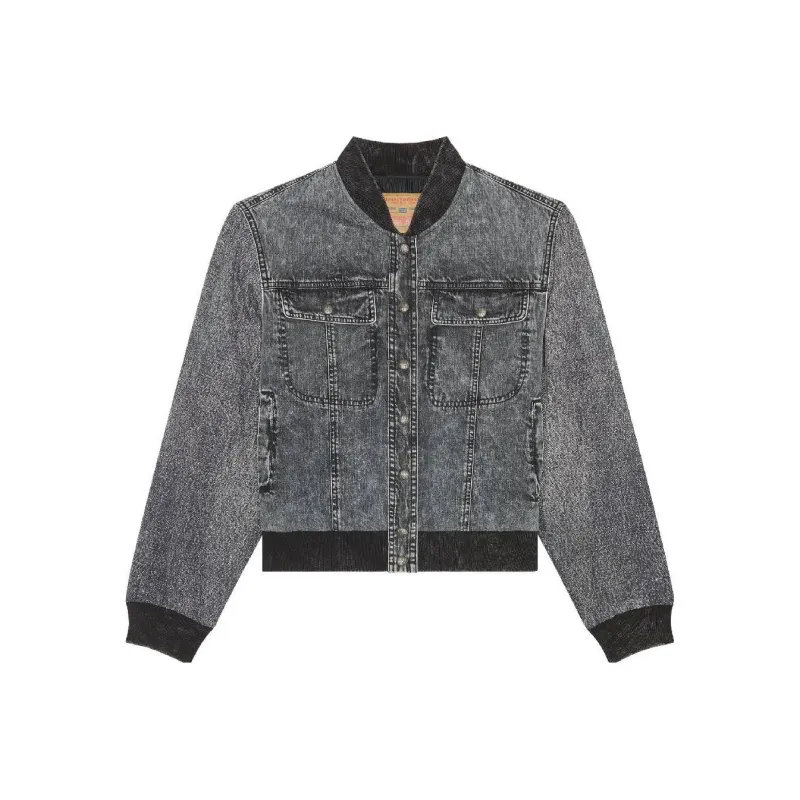 DIESEL Denim Jackets Women's Gray-0