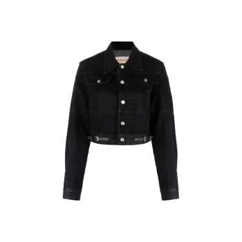 ANDERSSON BELL Mahina Buttoned Cropped Denim Jacket