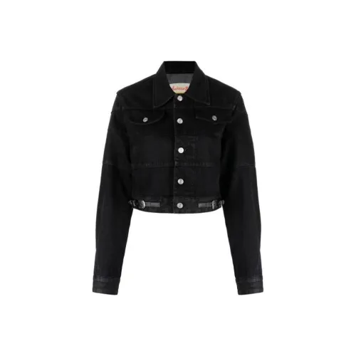 ANDERSSON BELL Mahina Buttoned Cropped Denim Jacket