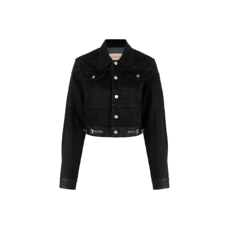 ANDERSSON BELL Mahina Buttoned Cropped Denim Jacket-0