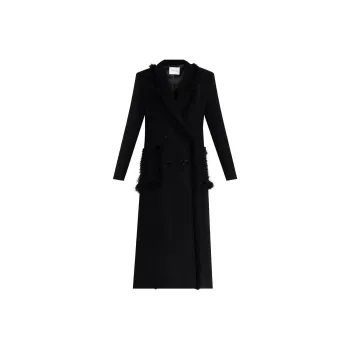 Blumarine Faux fur Trim Coat