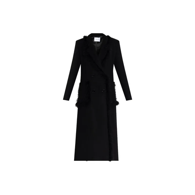 Blumarine Faux fur Trim Coat-0
