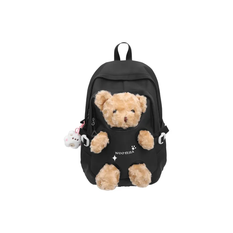 AIBAG Nylon Backpack Unisex Pink Green/Pink Blue/Pink Yellow/Blue Green/Black-13